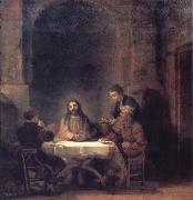 REMBRANDT Harmenszoon van Rijn The Risen Christ at Emmaus Spain oil painting artist